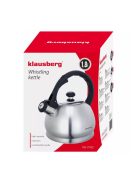 Klausberg teáskanna, sípszóval, inox, 1.8L (KB-7042)