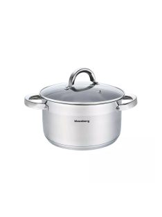   Klausberg Premium lábos 7.5L, Ø26 cm- rozsdamentes acél, edzett üveg fedő (KB-7127)