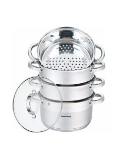   Klausberg 5 részes pároló edény készlet Ø20cm - 3.1L (KB-7140)