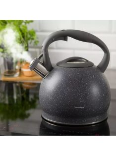   Klausberg teáskanna, sípszóval, fekete matt, 3.0L (KB-7267)