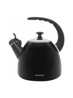 Klausberg teáskanna, sípszóval - fekete - 2.8L (KB-7403)