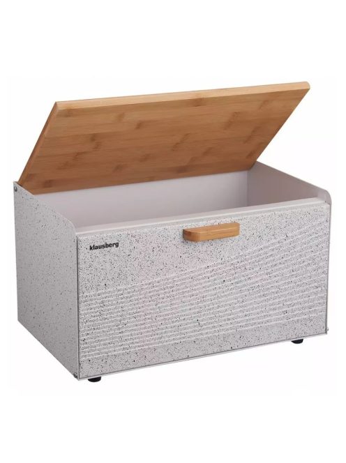 Klausberg Premium kenyértartó - rozsdamentes acél / bambusz (KB-7466)