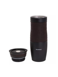 Klausberg utazó bögre 500ml - fekete / barna (KB-7102BR)