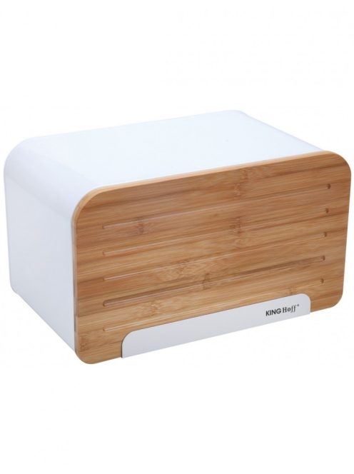 Kinghoff Premium kenyértartó - rozsdamentes acél / fa (KH-1072)