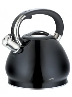 Kinghoff teáskanna, sípszóval - fekete - 3.4L (KH-1221)