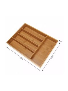 Kinghoff bambuszfa evőeszköz tartó 35 x 26 cm (KH-1222)