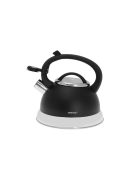Kinghoff teáskanna, sípszóval - fekete - 2.2L (KH-1224)