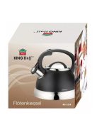 Kinghoff teáskanna, sípszóval - fekete - 2.2L (KH-1224)
