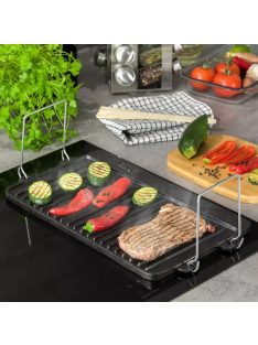   Kinghoff öntöttvas grill lap  44 x 24 cm - megfordítható (KH-1262)