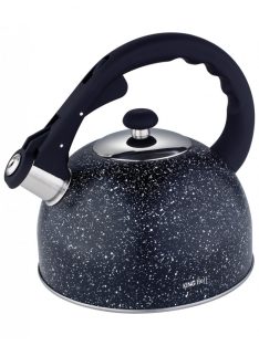   Kinghoff teáskanna, sípszóval, fekete gránit mintás, 2.6L (KH-1406)
