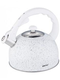   Kinghoff teáskanna, sípszóval, fehér gránit mintás, 2.6L (KH-1407)