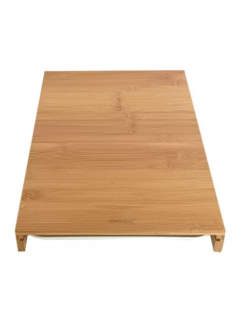Kinghoff bambusz vágódeszka kihúzható tálcával 38 x 25 cm (KH-1681)