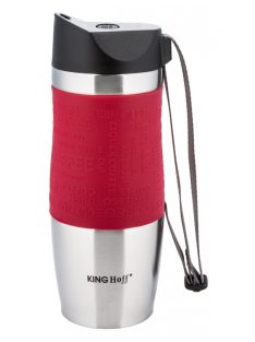 Kinghoff utazó bögre 380ml - pink / inox (KH-4176P)